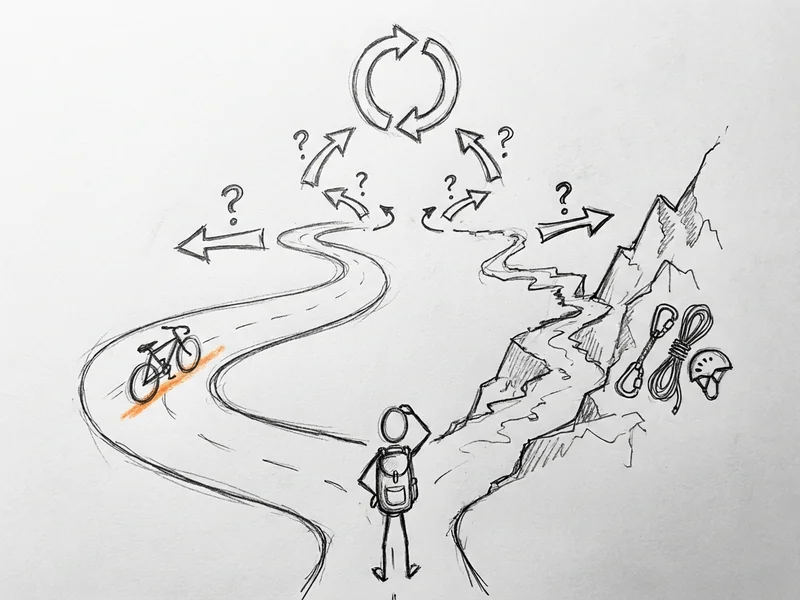 Hand-drawn flowchart: 'Is this a quick task?' If yes, use Sonnet 4. If no, 'Is it complex coding or multi-hour work?' If yes, use Opus 4. If no, still use Sonnet 4.