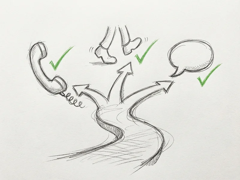 Simple sketch showing steps to verify: call on known number, text them, walk to their office, ask a coworker