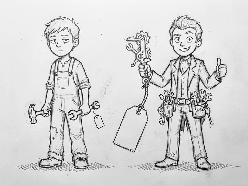 Comparison of a generalist with simple basic tools and modest pricing versus a specialist with specialized equipment and premium pricing