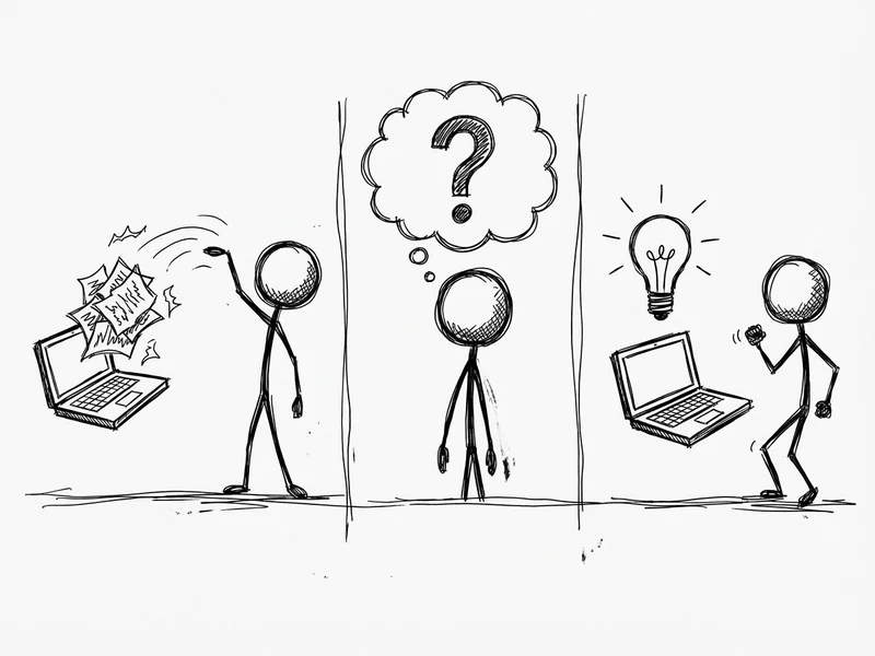 Sketch showing a simple three-step process: 1) Upload documents, 2) Ask a question, 3) Get an answer with citations