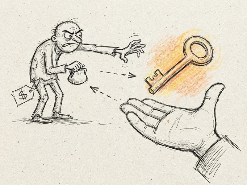 Hand-drawn sketch of an open hand offering a key, representing free SSL certificates available to everyone
