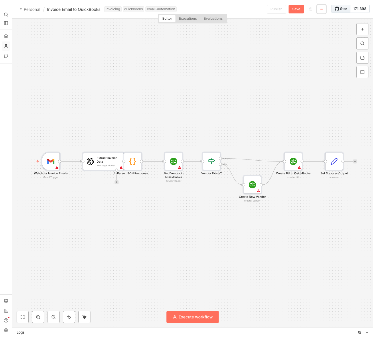 Invoice Email to QuickBooks